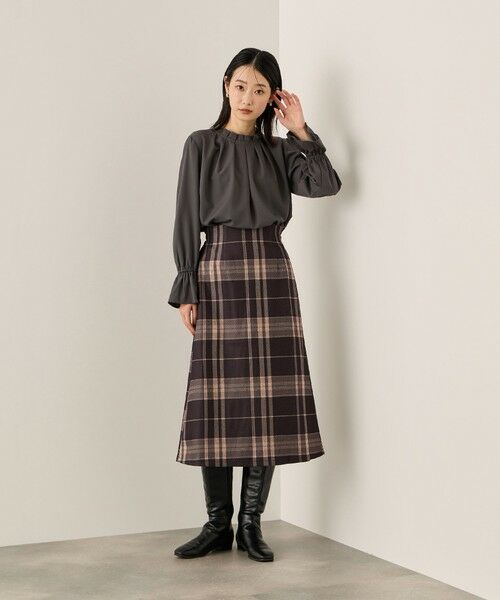 ketty / ケティ ミニ・ひざ丈スカート | ブラッシュバックストレッチイージースカート≪洗濯機で洗える≫ | 詳細1