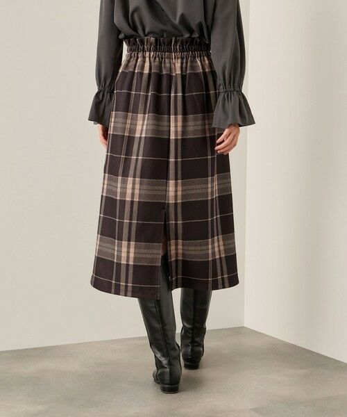 ketty / ケティ ミニ・ひざ丈スカート | ブラッシュバックストレッチイージースカート≪洗濯機で洗える≫ | 詳細3