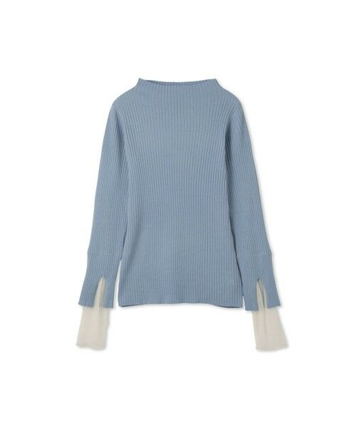 ketty / ケティ ニット・セーター | シアーカフレイヤードフウニットプルオーバー≪手洗い可能≫ | 詳細3