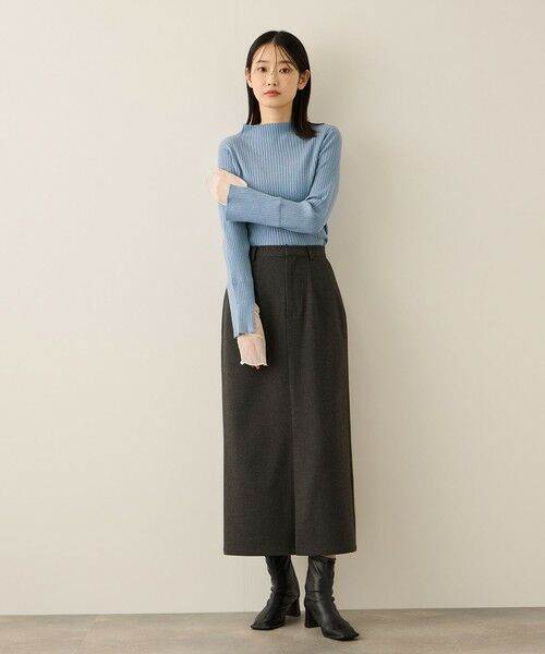 ketty / ケティ ニット・セーター | シアーカフレイヤードフウニットプルオーバー≪手洗い可能≫ | 詳細2