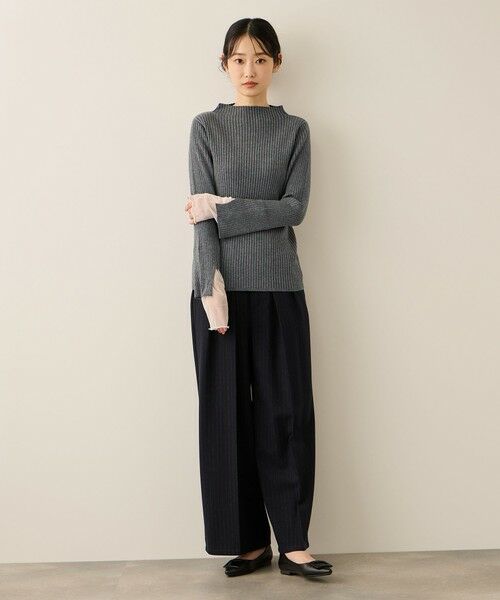 ketty / ケティ ニット・セーター | シアーカフレイヤードフウニットプルオーバー≪手洗い可能≫ | 詳細18