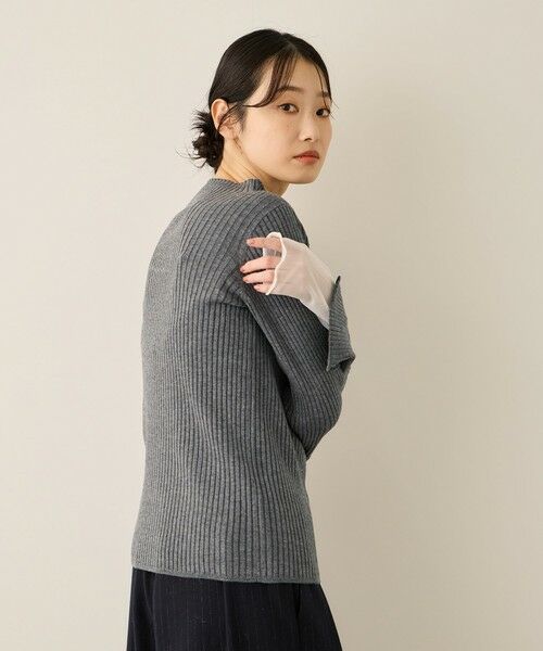 ketty / ケティ ニット・セーター | シアーカフレイヤードフウニットプルオーバー≪手洗い可能≫ | 詳細14