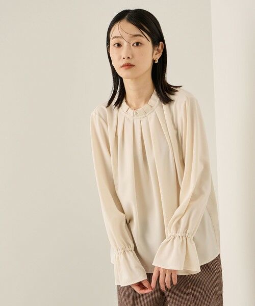 ketty / ケティ シャツ・ブラウス | エステールギャバジンハイネックブラウス≪手洗い可能≫ | 詳細1