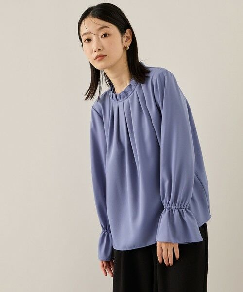 ketty / ケティ シャツ・ブラウス | エステールギャバジンハイネックブラウス≪手洗い可能≫ | 詳細9