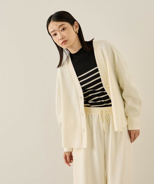ketty/ケティ カットジョーゼットTEXカーディガン≪手洗い可能≫ オフホワイト M ketty/ケティ カットジョーゼットTEXカーディガン≪手洗い可能≫ オフホワイト M