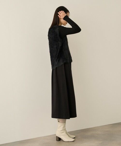 ketty / ケティ ロング・マキシ丈ワンピース | シャギーニットベストアンサンブルワンピース≪手洗い可能≫ | 詳細2