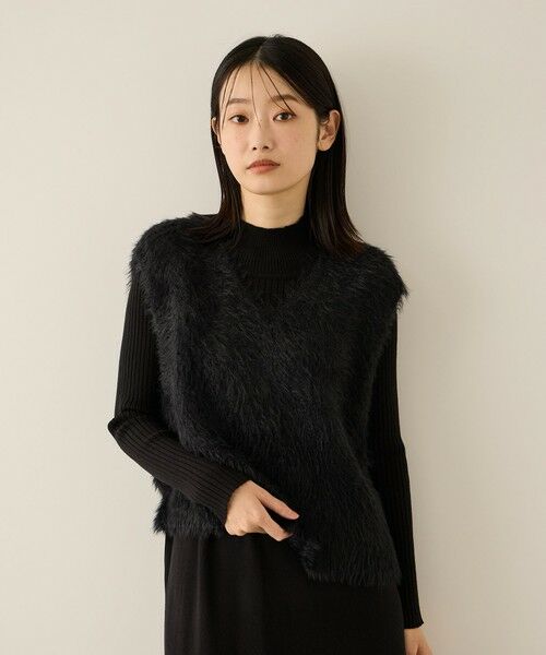 ketty / ケティ ロング・マキシ丈ワンピース | シャギーニットベストアンサンブルワンピース≪手洗い可能≫ | 詳細4