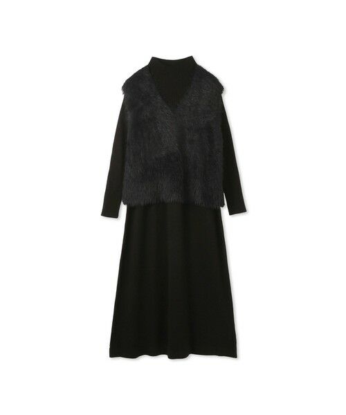 ketty / ケティ ロング・マキシ丈ワンピース | シャギーニットベストアンサンブルワンピース≪手洗い可能≫ | 詳細6