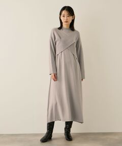 ketty / ケティ ロング・マキシ丈ワンピース | カシュクールニットアンサンブルワンピース≪手洗い可能≫