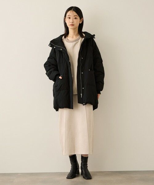 ketty / ケティ ダッフルコート | ストレッチフードピュアダウンミドルコート | 詳細2