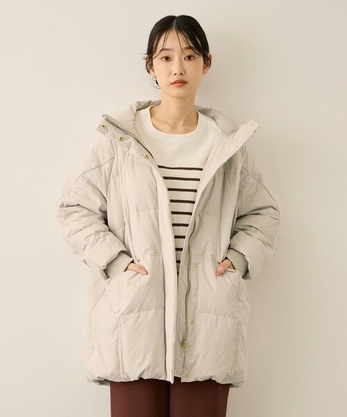 ketty / ケティ ダッフルコート | ストレッチフードピュアダウンミドルコート | 詳細4