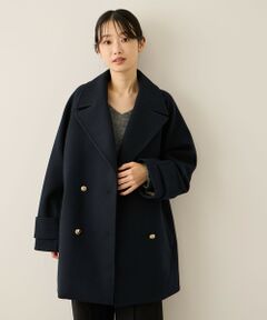 ketty / ケティ ダッフルコート | ウール調ジャージーオーバーサイズコート