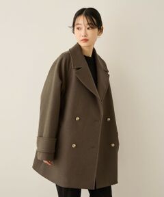 ketty / ケティ ダッフルコート | ウール調ジャージーオーバーサイズコート