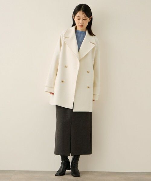 ketty / ケティ ダッフルコート | ウール調ジャージーオーバーサイズコート | 詳細2