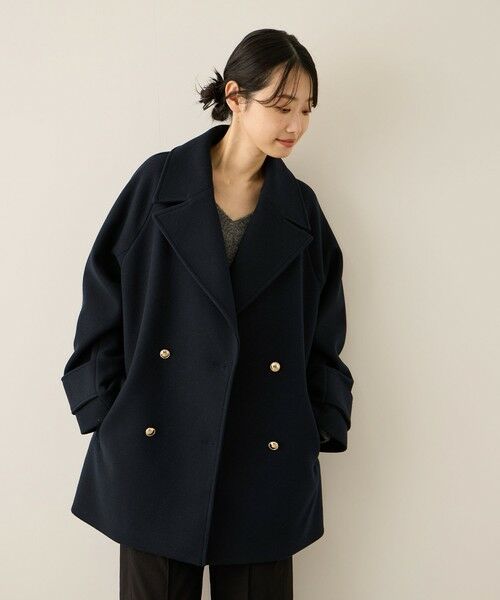 ketty / ケティ ダッフルコート | ウール調ジャージーオーバーサイズコート | 詳細11