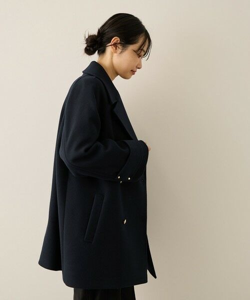 ketty / ケティ ダッフルコート | ウール調ジャージーオーバーサイズコート | 詳細12