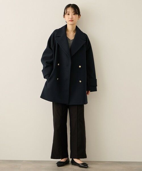 ketty / ケティ ダッフルコート | ウール調ジャージーオーバーサイズコート | 詳細17