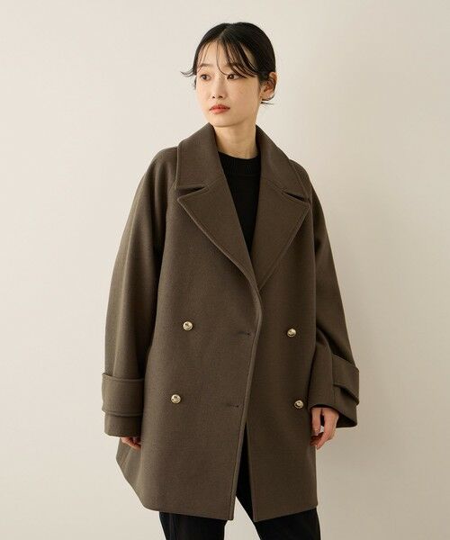 ketty / ケティ ダッフルコート | ウール調ジャージーオーバーサイズコート | 詳細19