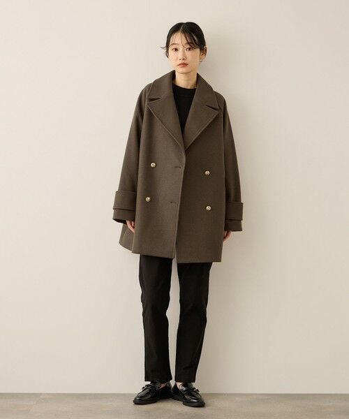 ketty / ケティ ダッフルコート | ウール調ジャージーオーバーサイズコート | 詳細20