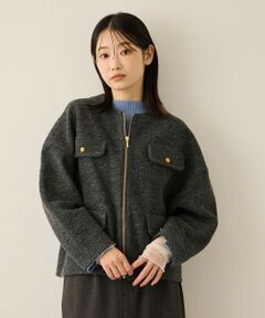 ketty / ケティ テーラードジャケット | イタリアンエアリー4ポケットZIPブルゾン≪手洗い可能≫