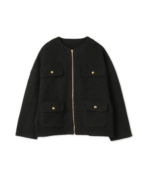 ketty / ケティ テーラードジャケット | イタリアンエアリー4ポケットZIPブルゾン≪手洗い可能≫ | 詳細3
