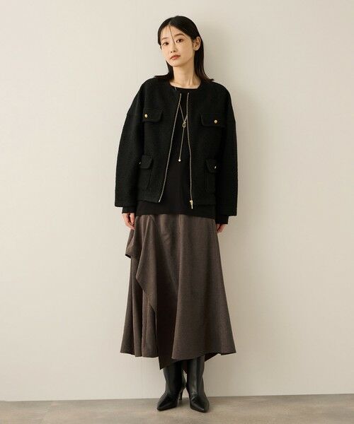 ketty / ケティ テーラードジャケット | イタリアンエアリー4ポケットZIPブルゾン≪手洗い可能≫ | 詳細2