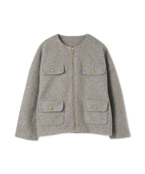 ketty / ケティ テーラードジャケット | イタリアンエアリー4ポケットZIPブルゾン≪手洗い可能≫ | 詳細9