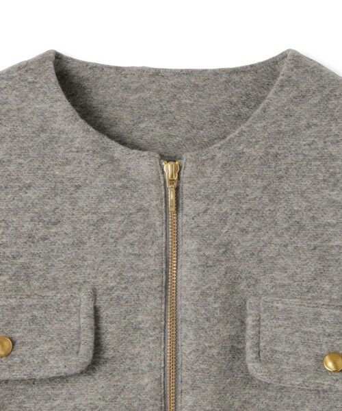 ketty / ケティ テーラードジャケット | イタリアンエアリー4ポケットZIPブルゾン≪手洗い可能≫ | 詳細11