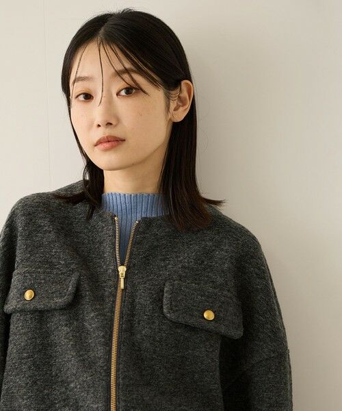 ketty / ケティ テーラードジャケット | イタリアンエアリー4ポケットZIPブルゾン≪手洗い可能≫ | 詳細19