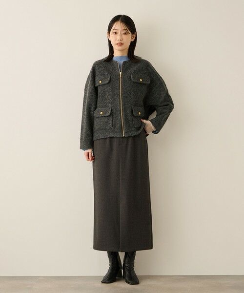 ketty / ケティ テーラードジャケット | イタリアンエアリー4ポケットZIPブルゾン≪手洗い可能≫ | 詳細20