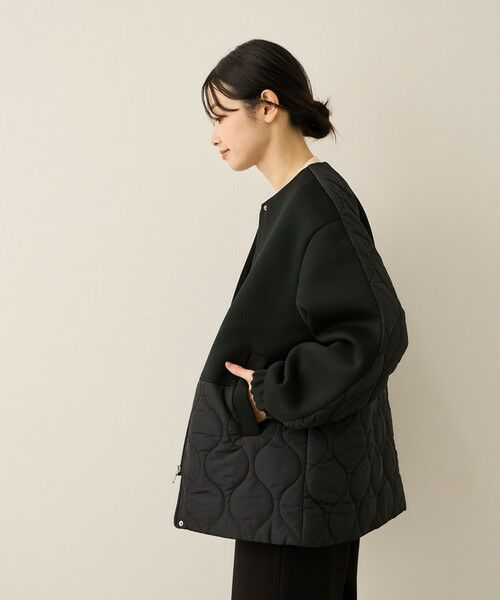 ketty / ケティ テーラードジャケット | ダンボール中綿切り替えノーカラージャケット≪手洗い可能≫ | 詳細5