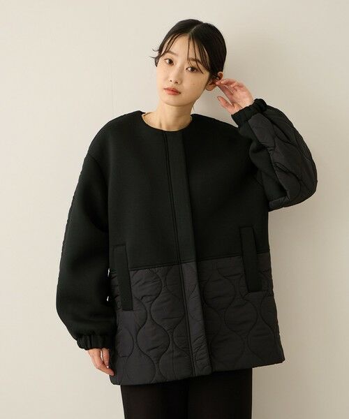 ketty / ケティ テーラードジャケット | ダンボール中綿切り替えノーカラージャケット≪手洗い可能≫ | 詳細7