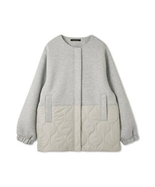 ketty / ケティ テーラードジャケット | ダンボール中綿切り替えノーカラージャケット≪手洗い可能≫ | 詳細12