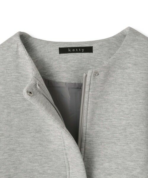 ketty / ケティ テーラードジャケット | ダンボール中綿切り替えノーカラージャケット≪手洗い可能≫ | 詳細18