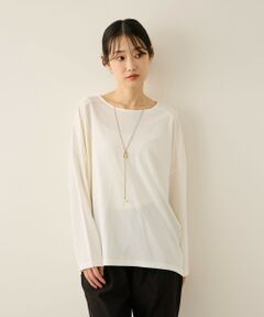 ketty / ケティ カットソー | ネックレス風アクセントプルオーバー≪手洗い可能≫