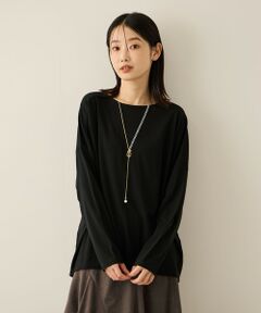ketty / ケティ カットソー | ネックレス風アクセントプルオーバー≪手洗い可能≫