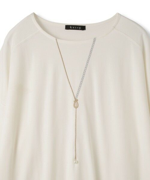 ketty / ケティ カットソー | ネックレス風アクセントプルオーバー≪手洗い可能≫ | 詳細7