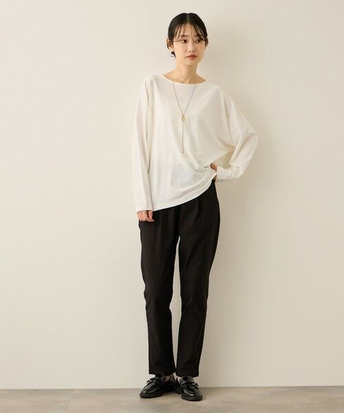 ketty / ケティ カットソー | ネックレス風アクセントプルオーバー≪手洗い可能≫ | 詳細4