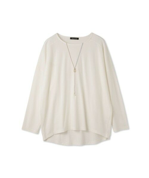 ketty / ケティ カットソー | ネックレス風アクセントプルオーバー≪手洗い可能≫ | 詳細5