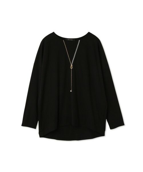 ketty / ケティ カットソー | ネックレス風アクセントプルオーバー≪手洗い可能≫ | 詳細13