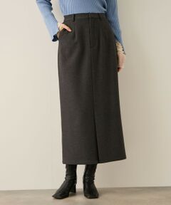 ketty / ケティ ミニ・ひざ丈スカート | ウールライクストレッチIラインスカート≪手洗い可能≫