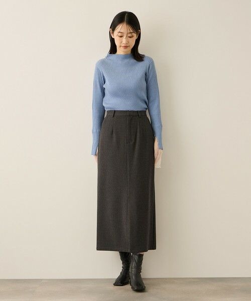 ketty / ケティ ミニ・ひざ丈スカート | ウールライクストレッチIラインスカート≪手洗い可能≫ | 詳細6