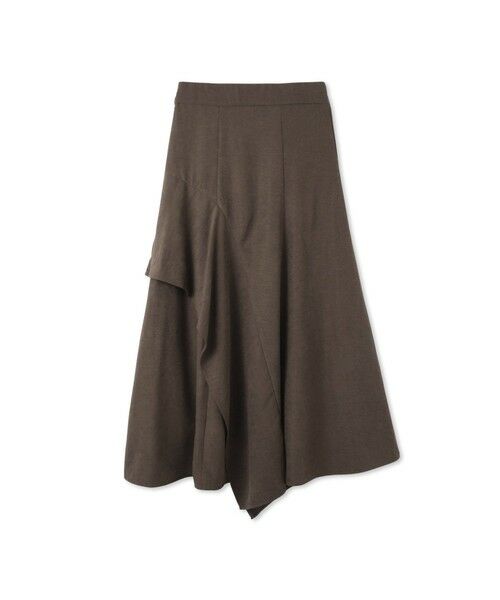 ketty / ケティ ミニ・ひざ丈スカート | サテンピーチバックアシンメトリースカート≪手洗い可能≫ | 詳細6