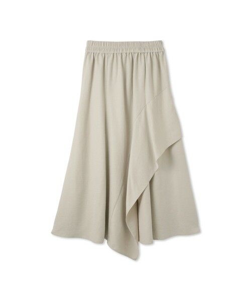 ketty / ケティ ミニ・ひざ丈スカート | サテンピーチバックアシンメトリースカート≪手洗い可能≫ | 詳細11