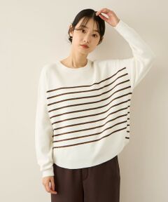 ketty / ケティ ニット・セーター | ラメボーダーウォッシャブルコクーンニット≪洗濯機で洗える≫