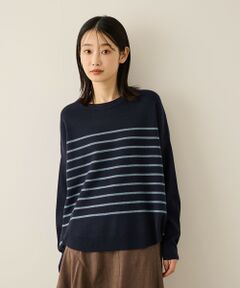 ketty / ケティ ニット・セーター | ラメボーダーウォッシャブルコクーンニット≪洗濯機で洗える≫