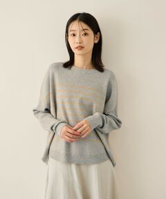 ketty / ケティ ニット・セーター | ラメボーダーウォッシャブルコクーンニット≪洗濯機で洗える≫