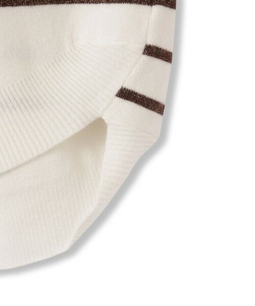 ketty / ケティ ニット・セーター | ラメボーダーウォッシャブルコクーンニット≪洗濯機で洗える≫ | 詳細7