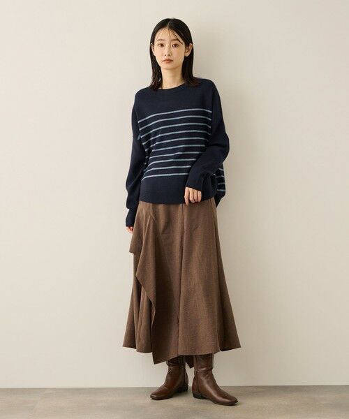 ketty / ケティ ニット・セーター | ラメボーダーウォッシャブルコクーンニット≪洗濯機で洗える≫ | 詳細12