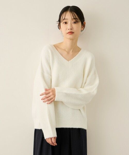 ketty / ケティ ニット・セーター | ウール混Vネックニットプルオーバー≪手洗い可能≫ | 詳細1